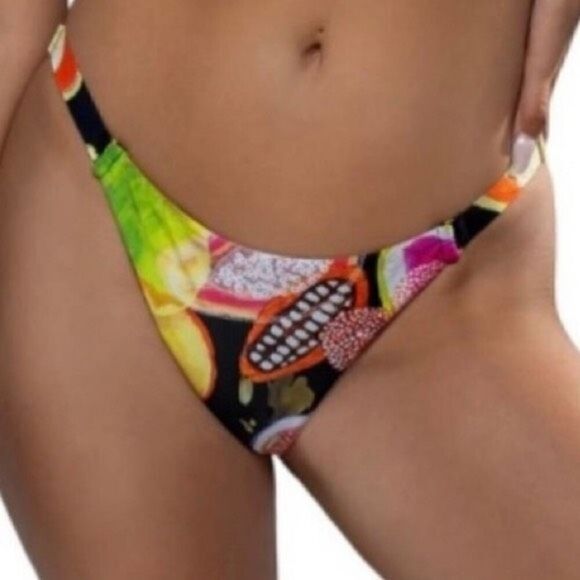 SWIMINISTA X CHRISTIAN LACROIX bikini bottom size Large monaos black - Picture 1 of 7